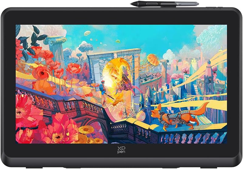 XPPen Artist 22 Plus Grafiktablett mit 16K Druckstufen, 22Zoll Display, Digitales Zeichentablett mit