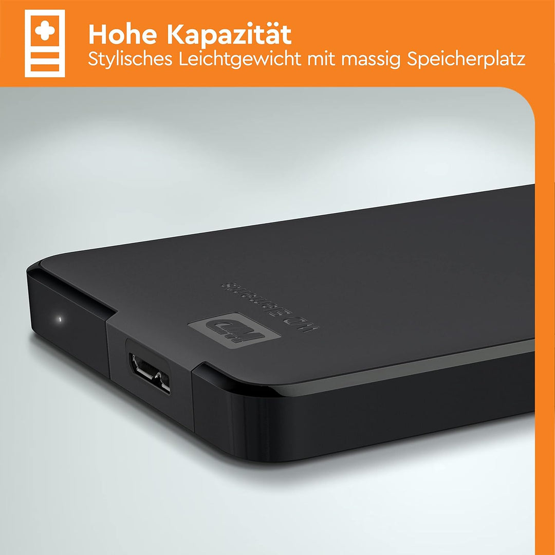 WD Elements™ Portable externe Festplatte 5 TB (USB 3.0-Schnittstelle, Plug-and-Play, kompakt und lei