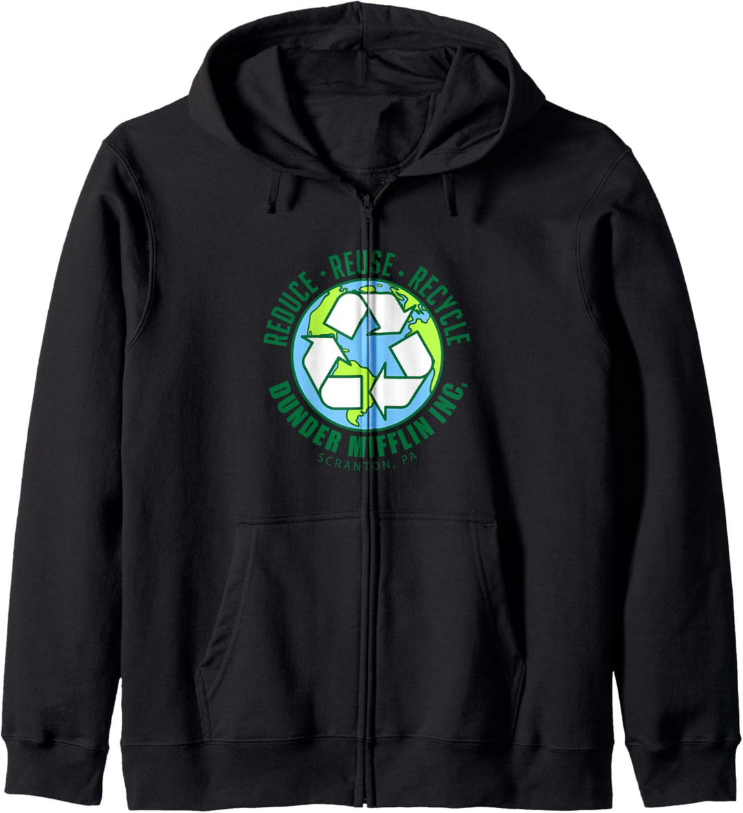 The Office Reduzieren Sie die Wiederverwendung Recycling Kapuzenjacke