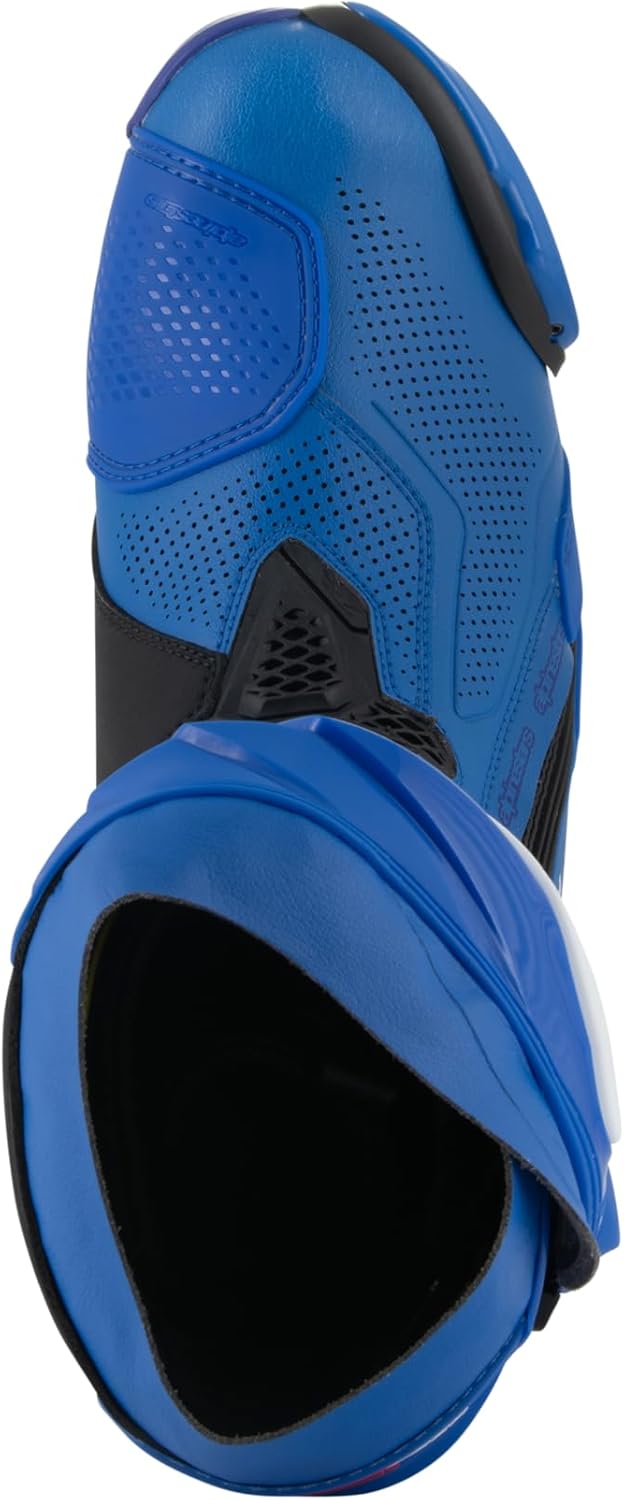 Alpinestars Supertech R Vented Motorradstiefel, blau/schwarz, 47 Blau Schwarz 47 EU, Blau Schwarz 47