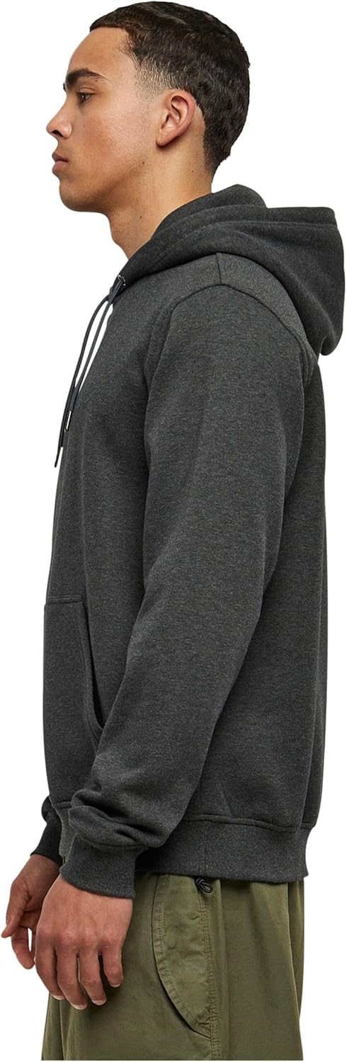 Urban Classics Herren Basic Terry Hoody S Charcoal, S Charcoal