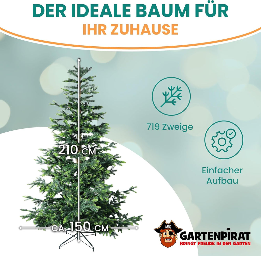 Künstlicher Weihnachten Baum – Christbaum künstlich klein – Weihnachtsbaum Kunststoff – Fake Tannenb