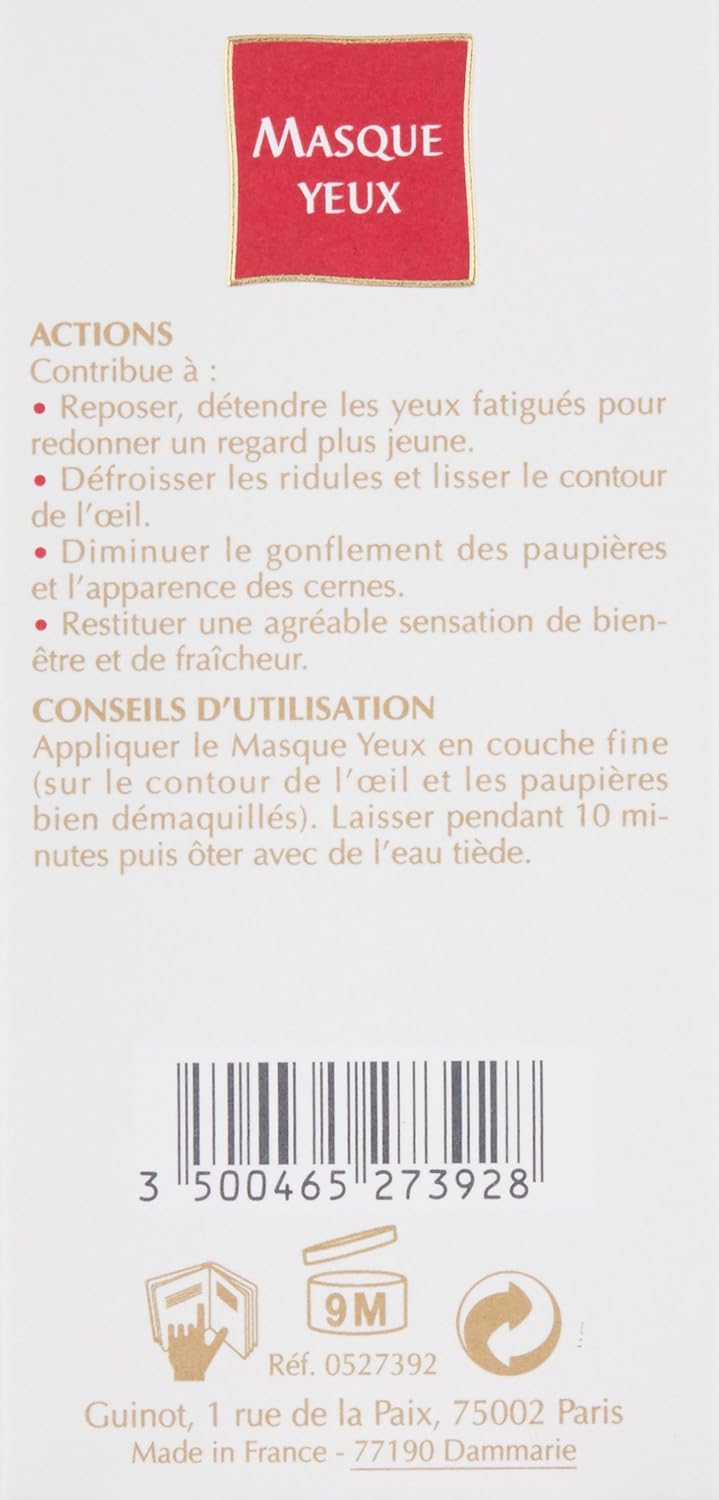 Guinot Masque Yeux Instant Augenmaske, 1er Pack (1 x 30 ml)
