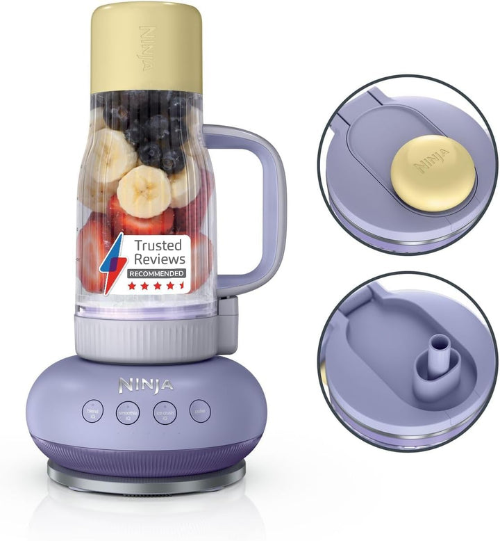 Ninja BlendBoss DB351UKPR Mixer mit tragbarem Becher, persönlicher Mixer mit abnehmbarem Reisebecher