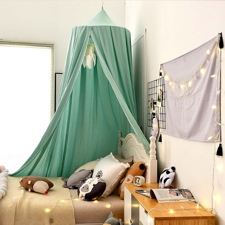 Betthimmel Babybett, Kinder Moskitonetz Spitze Baldachin, Mädchen Prinzessin Himmelbett Bettvorhang
