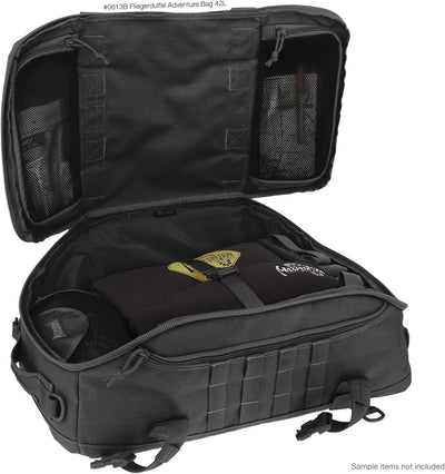 Maxpedition Reisetasche Fliegerduffel Adventure, 37 l 61 in Schwarz, 61 in Schwarz