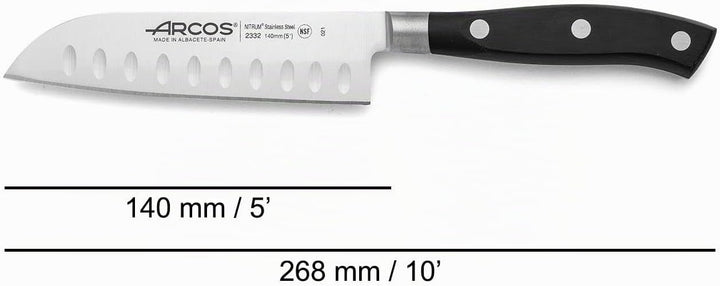 Arcos Küchenmesser-Set: 1 Schälmesser + Santoku + Chefmesser - Set für Köche mit Edelstahlklinge und