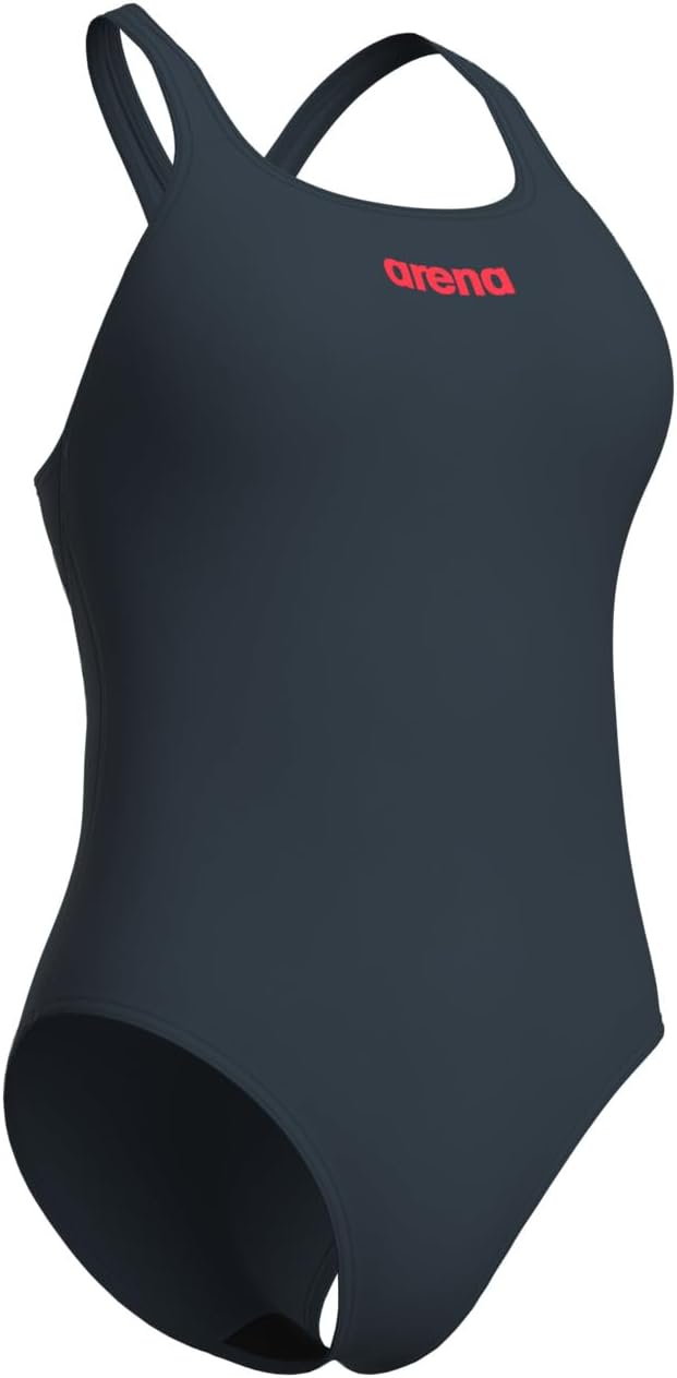 ARENA Damen Women's Team Swimsuit Swim Pro Solid One Piece Swimsuit (1er Pack) 30 Asphalt-bright Cor
