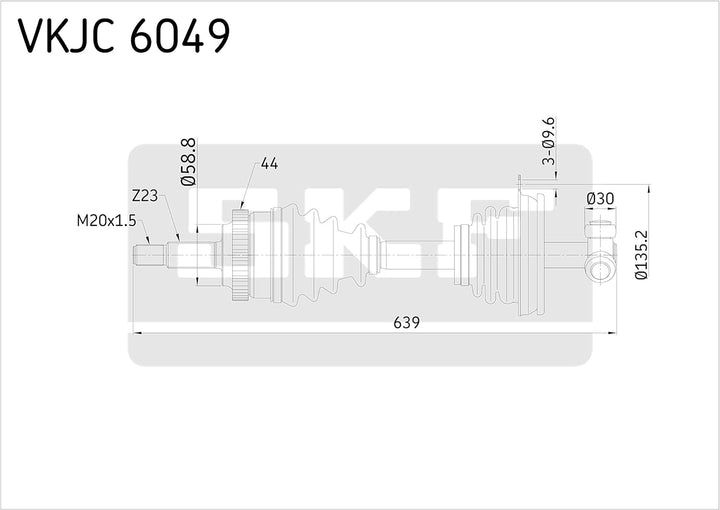 SKF VKJC 6049 Antriebswelle