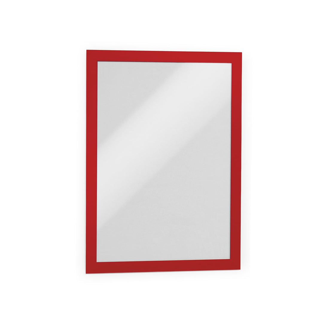 Durable Info-Rahmen Duraframe (A4, selbstklebend mit Magnetverschluss) 10 Stück, rot, 488203 A4 Rot,