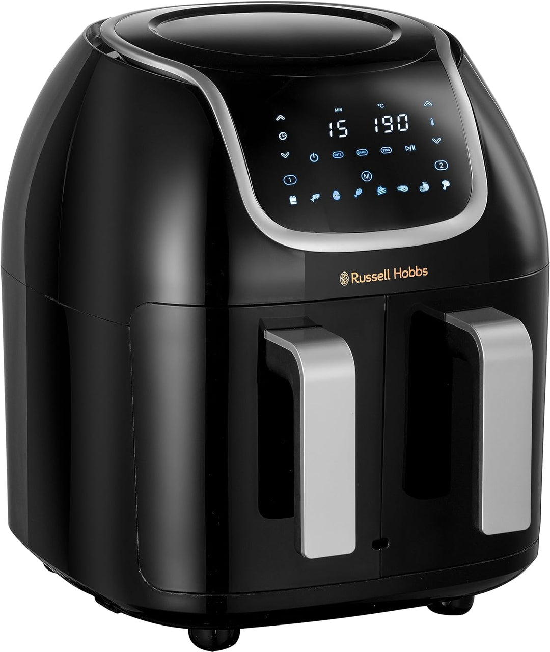 Russell Hobbs Heissluftfritteuse Doppelkammer [2 Fächer: 4,25l oder ein Korb 8,5l ] AirFryer SatisFr