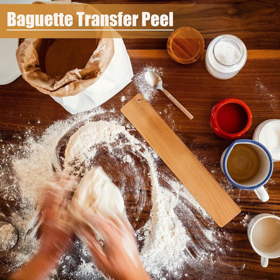 Transfer Peel Wood French Bread - Flipping Board Bread Making Tools | Kitchen Cookware 13 Inch Trans