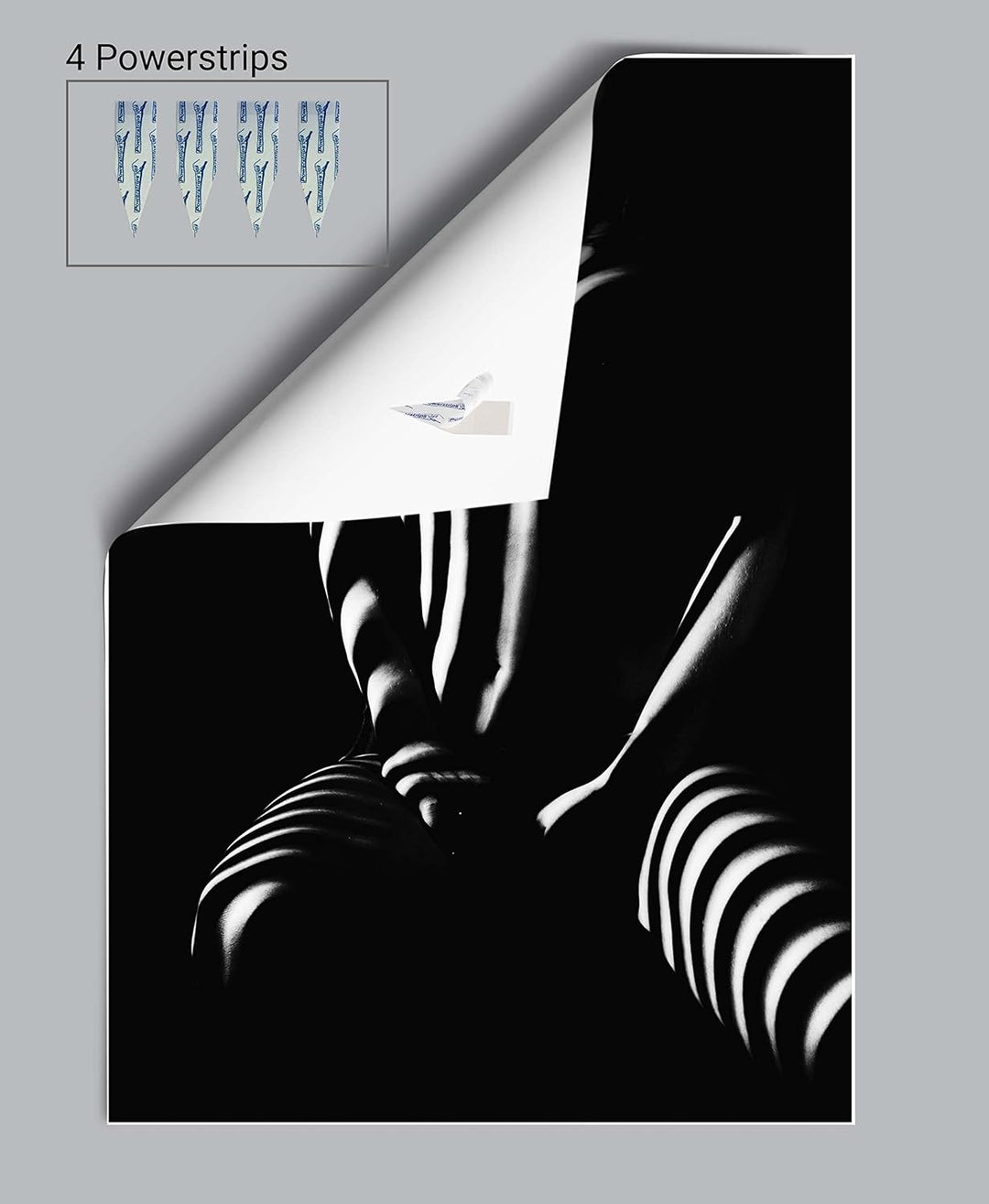 wandmotiv24 Poster als Wanddeko, Grösse 100x70cm, Frau, Körper, Licht, Moderne Wanddeko, Wandbilder,