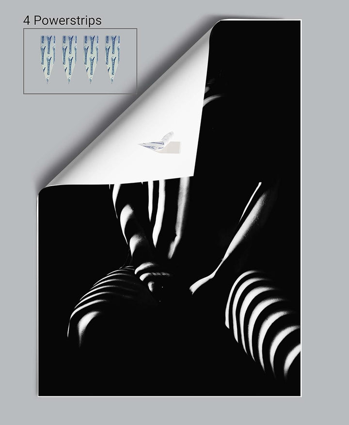 wandmotiv24 Poster als Wanddeko, Grösse 100x70cm, Frau, Körper, Licht, Moderne Wanddeko, Wandbilder,