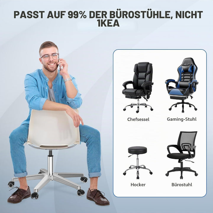 WEWILL Gasdruckfeder Bürostuhl, Belastbar bis 500kg-Höhenverstellbarer Gasdruck Dämpfer für Drehstüh
