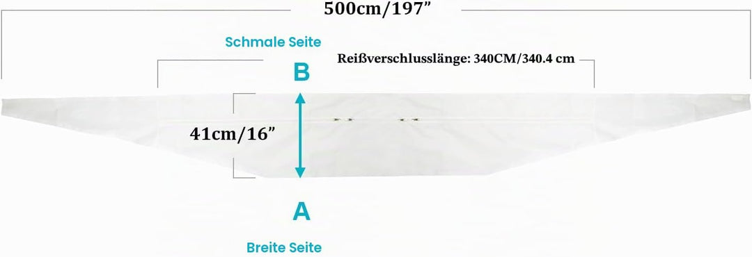 HOOMEE Fensterabdichtung für mobile Klimageräte, Klimaanlagen, Wäschetrockner, Ablufttrockner, Hot A