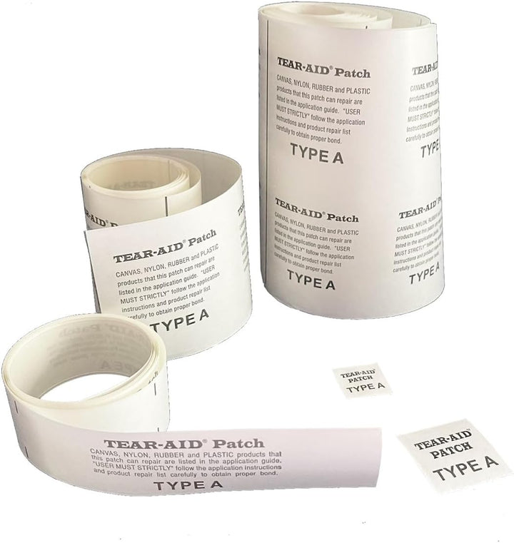 Tear Aid Selbstklebender Reparatur-Flicken Typ A für Zelte, Drachen, Gummiboote, Segel, Stoffe 75mm