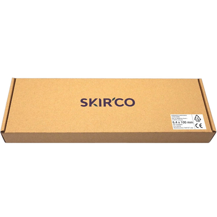 SKIR'CO (40 Stück) 6,4 x 100 mm grau beschichtete selbstschneidende Schrauben mit EPDM-Unterlegschei