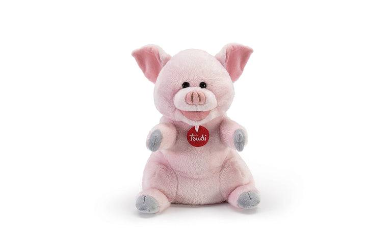 Trudi Puppets 29624 Plüsch Handpuppe Schwein 15 x 26 x 19 cm (S), Stofftier aus hochwertigen Materia