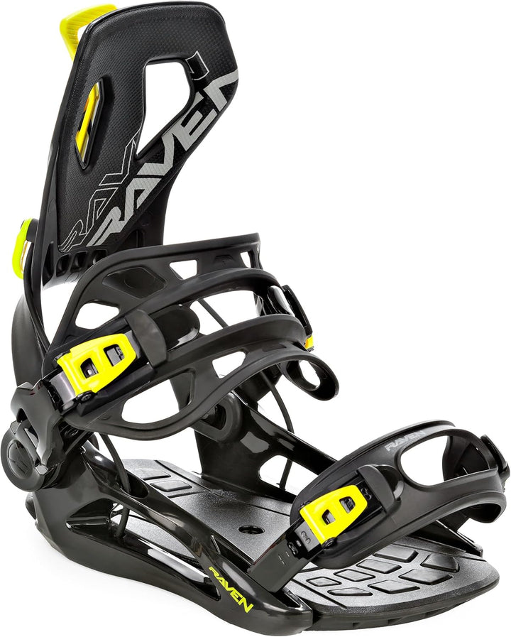 RAVEN Snowboard Set: Raven Pure Black + Bindung Raven Fastec FT360 Black oder Lemon + Boots Target S