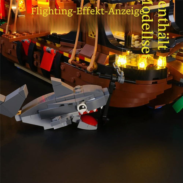 GEAMENT LED Licht-Set Kompatibel mit Lego Piratenschiff (Pirate Ship) - Beleuchtungsset für Creator