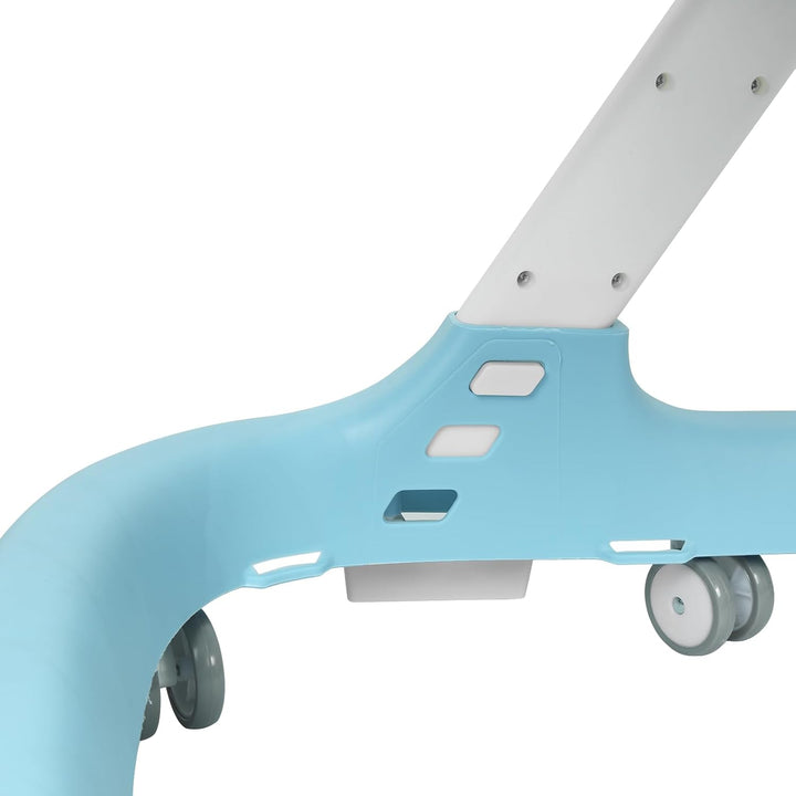 Lauflernhilfe 4 in 1, Drehspiess mit Tablett für musikalische Aktivitäten, für Babys, mit interaktiv