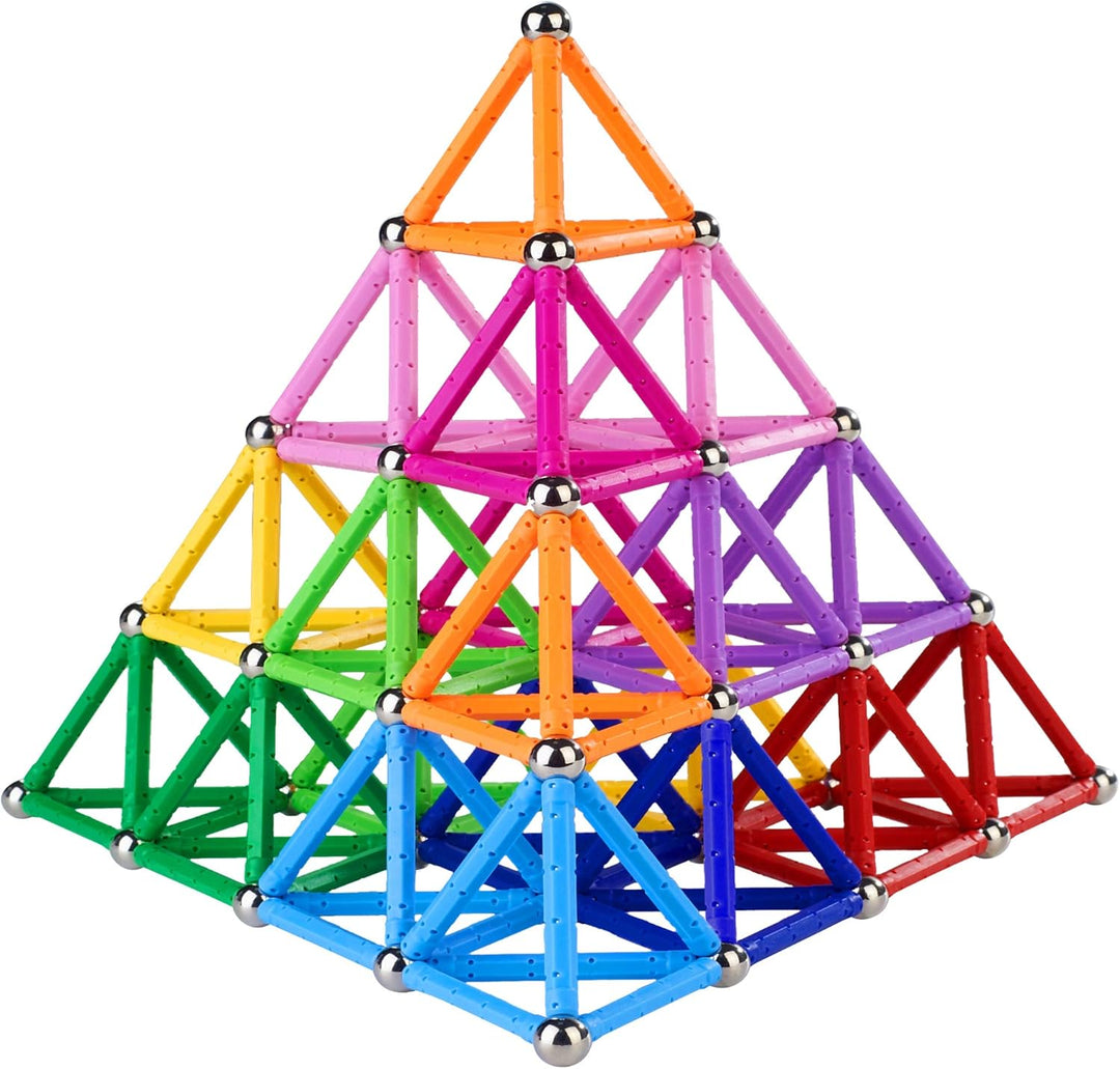 Beicarin Magnetische Bausteine, 150 Stück, Spielzeug, magnetische Lernspielzeuge, magnetische Blöcke