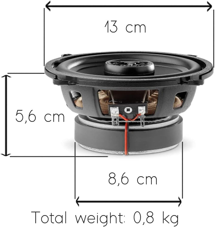 KIT Set FÜR Focal Auditor ACX-130 ACX130 2 koaxiale enceintes 2 Stimmen von 13 cm 130 mm 5,25" Durch