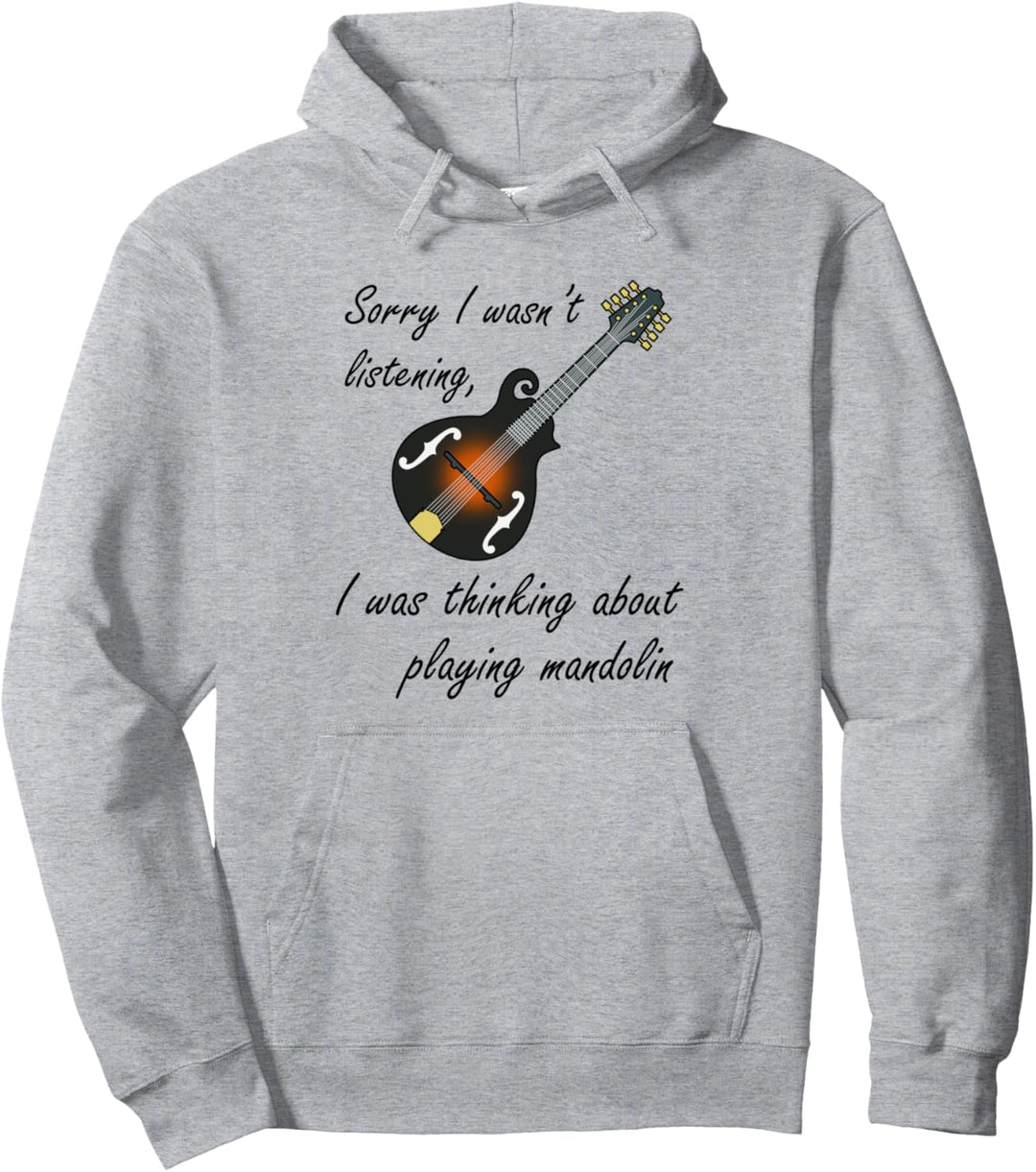 Beschäftigt Mandoline spielen Bluegrass-Musiker Musik Pullover Hoodie