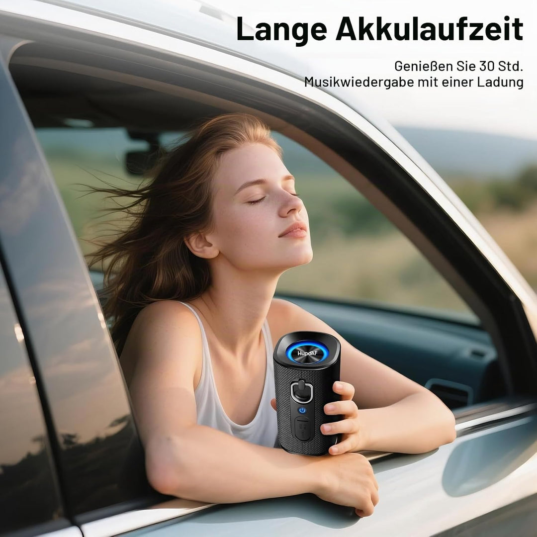 Bluetooth Lautsprecher mit Licht, Musikbox Bluetooth 5.4, 30W Max Dual Lautsprecher,30 Std Akku,Bass