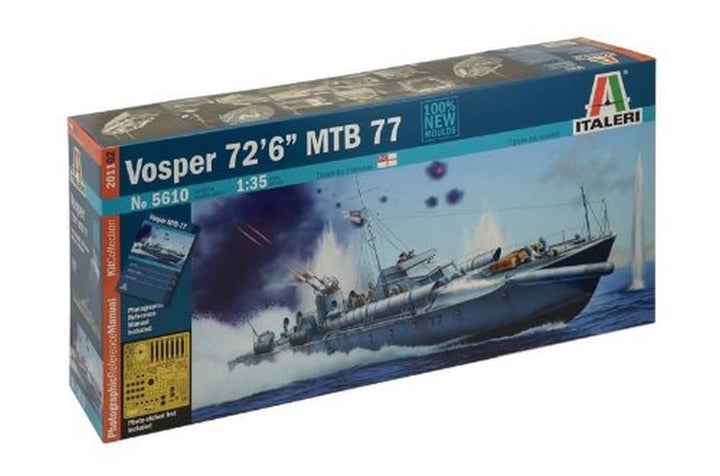 Italeri 510005610-1:35 Vosper 72''6' MTB 77