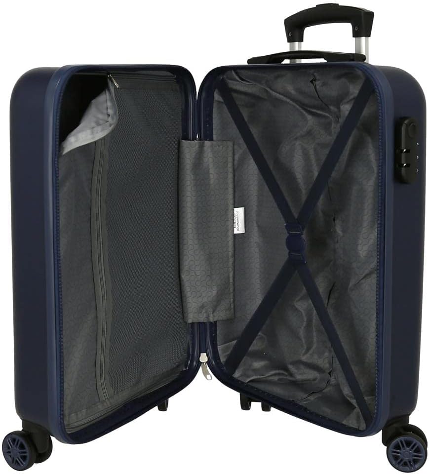 Pepe Jeans Leslie Kabinentrolley, blau, 38 x 55 x 20 cm, Hartplastik, seitlicher Kombinationsverschl