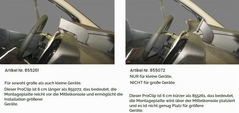 Brodit 855072 Brodit ProClip - Viv 15 Trafic 15, Schwarz