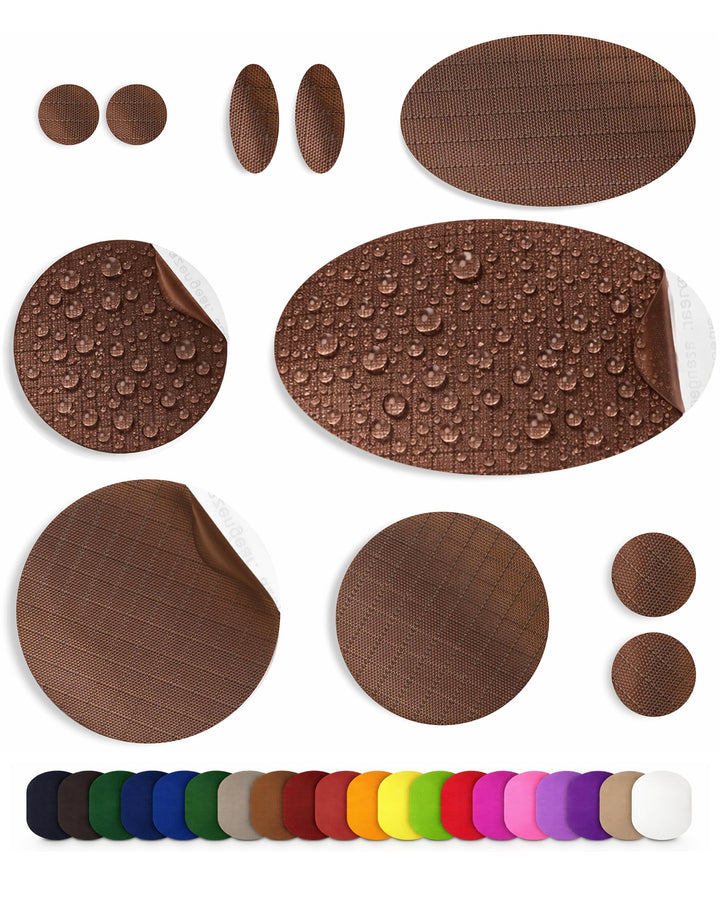aZengear Reparaturflicken (30+ Farben) für Daunenjacken, Steppjacken, Zelte, Schuhe und Polster, sel