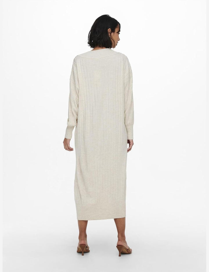 ONLY Female Strickkleid Onlnew Langes Kleid XS Pumice Stone 1, XS Pumice Stone 1