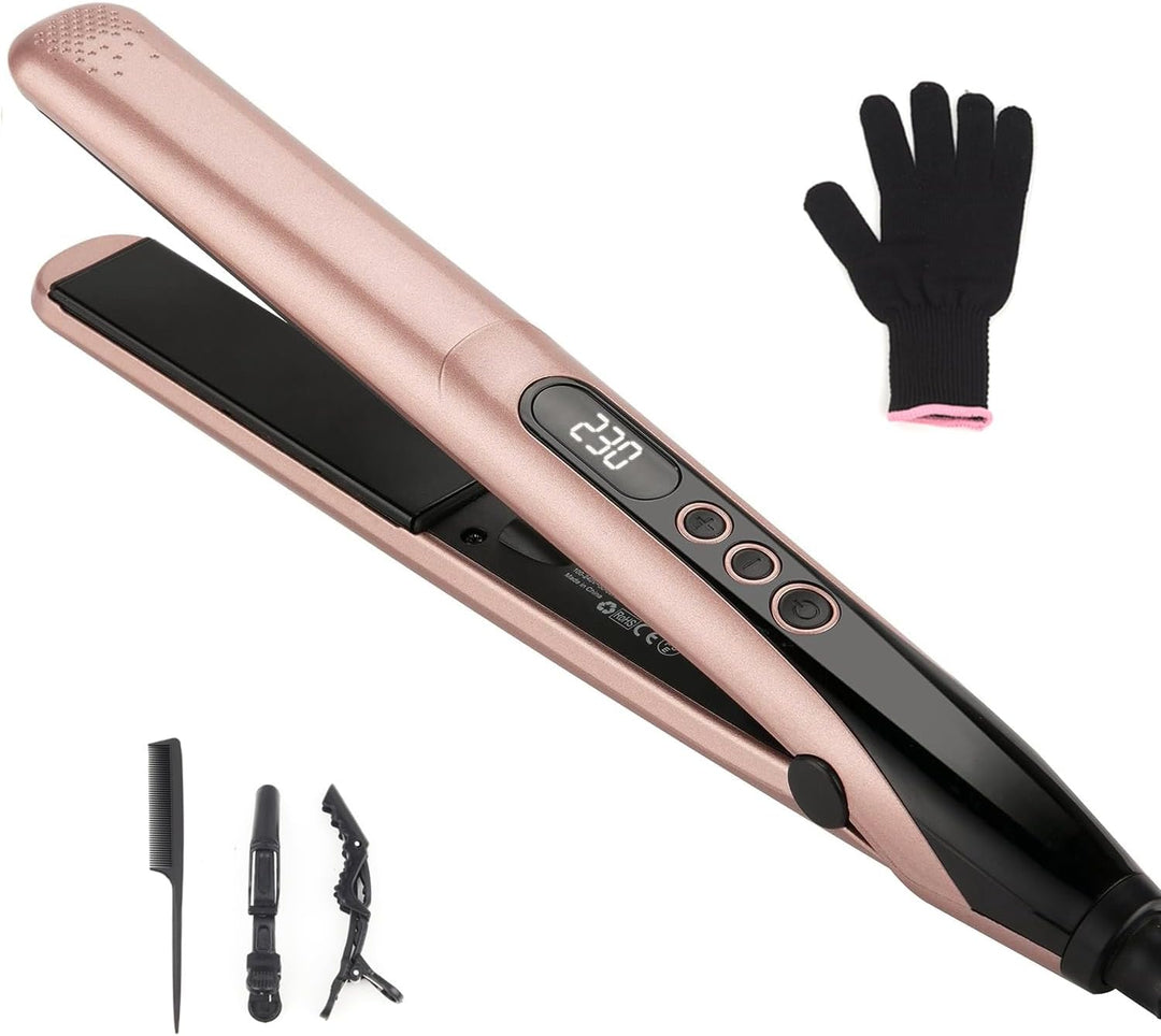 Haarglätter, JAETON Professioneller Keramik Glätteisen Haarglätter zum Glätten, Locken und zum Erzeu