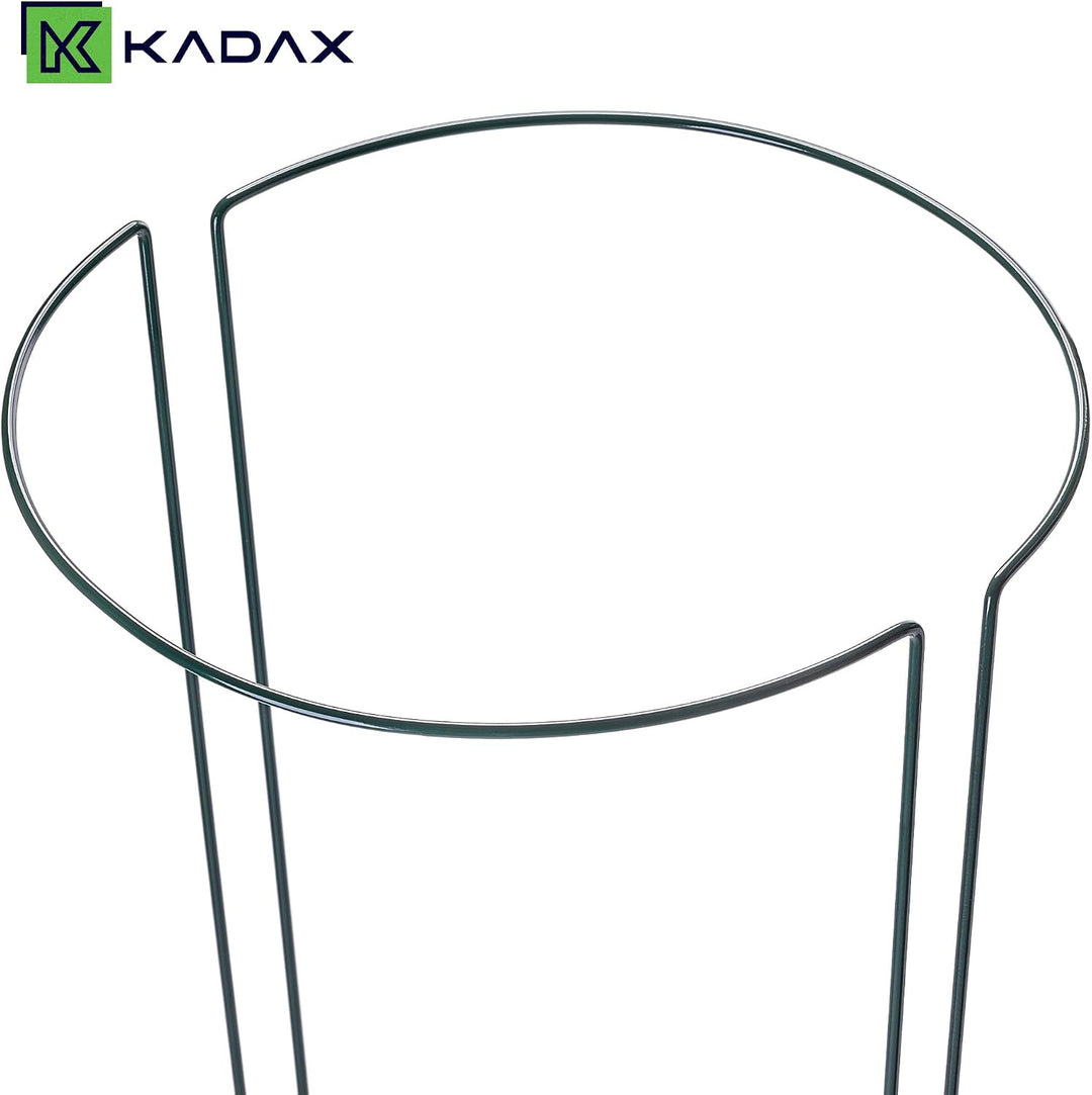 KADAX Pflanzenstütze 50 cm Höhe, Staudenstütze aus pulverbeschichtetem Stahl, Pflanzenhalter für Sta