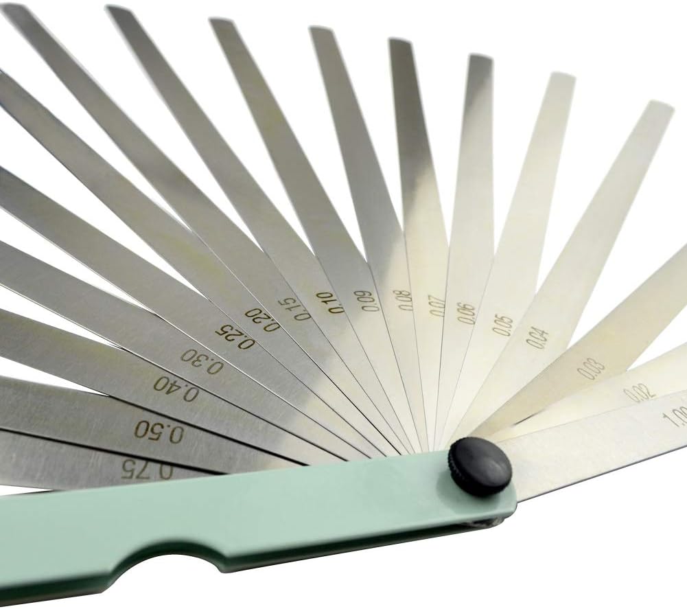 AHL 0.02-1mm Fühlerlehre Blätter 17 Blätter Fühlerlehren-Satz (300mm)