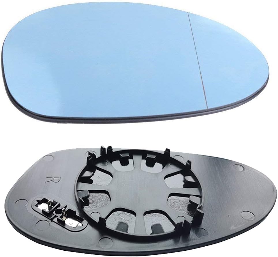 KYYET Seitenwindtür-Rückspiegelglas für E82 E90 E91 E92 E46 blau getönt (links und rechts) Left&Righ