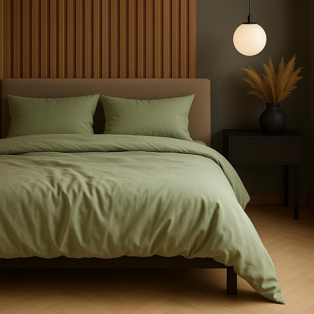 VEL VET HOME VelvetHome Deluxe Bettwäsche 155x220 Baumwolle Bettbezug 155x220 cm mit Kissenbezug 80x