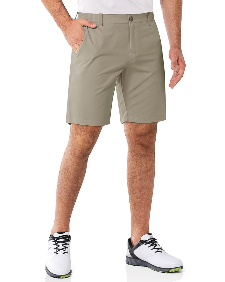 33,000ft Herren Golf Shorts Stretch Bermuda Shorts UPF 50+ Leichte Kurze Golfhose Chino Shorts Summe
