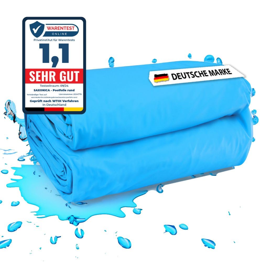 Poolfolie Innenhülle Ovalpool 800 x 400 x 150 cm, 0.8 mm, blau, Ovalbecken