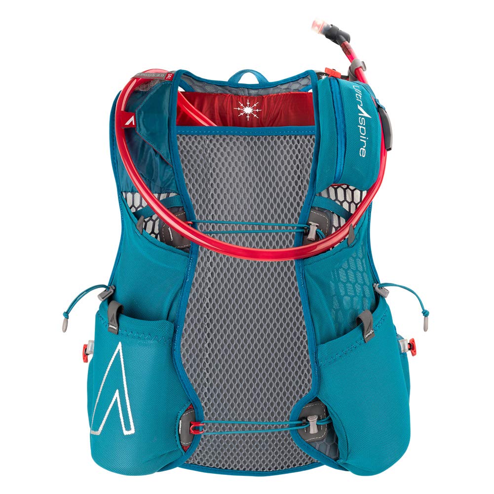 Ultraspire Zygos Trinkrucksack 4.0, 2 l, BPA- und PVC-freies Reservoir mit Mag-Clip Smaragdblau 4.0