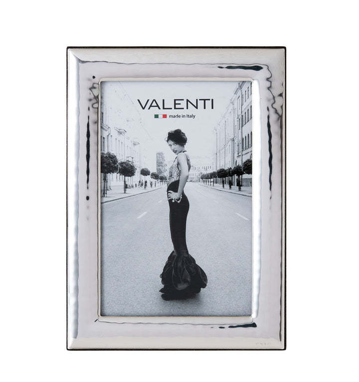 Valenti&Co. - Bilderrahmen - Silber in gehämmerter Optik - glänzend Hochzeit, zum Geburtstag von Fre