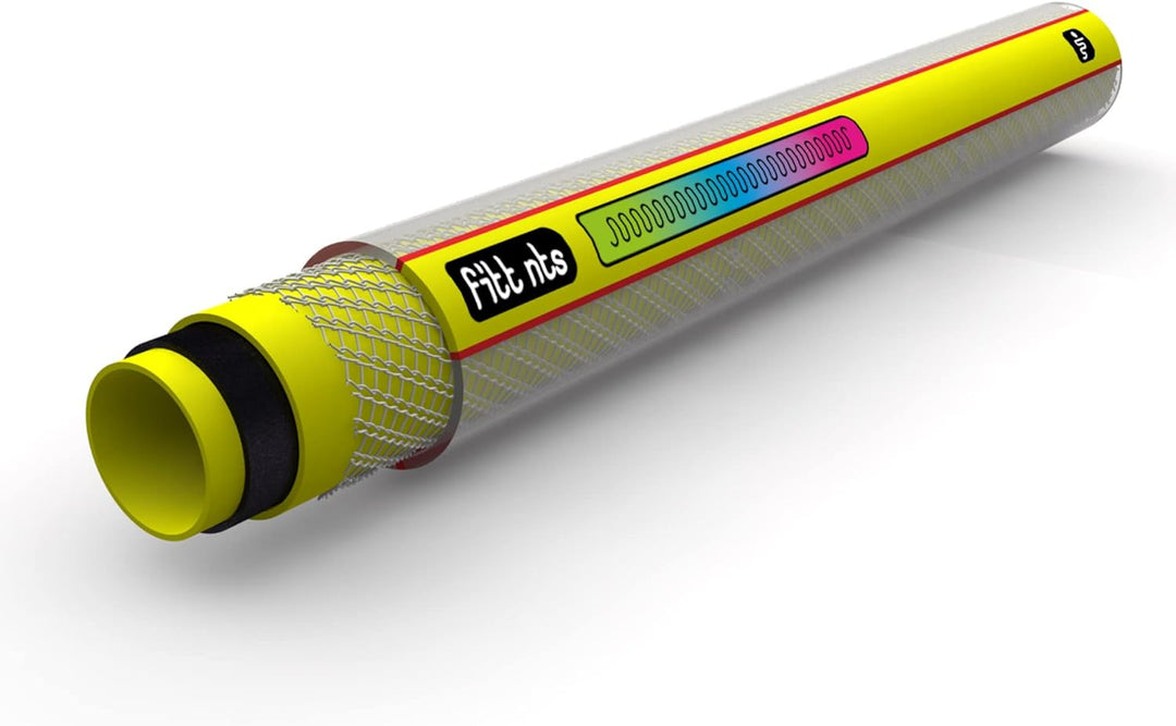 FITT NTS ORANGE 5/8" (15 mm) 50 m - Robuster und Flexibler Gartenschlauch in leuchtendem Gelb für ei