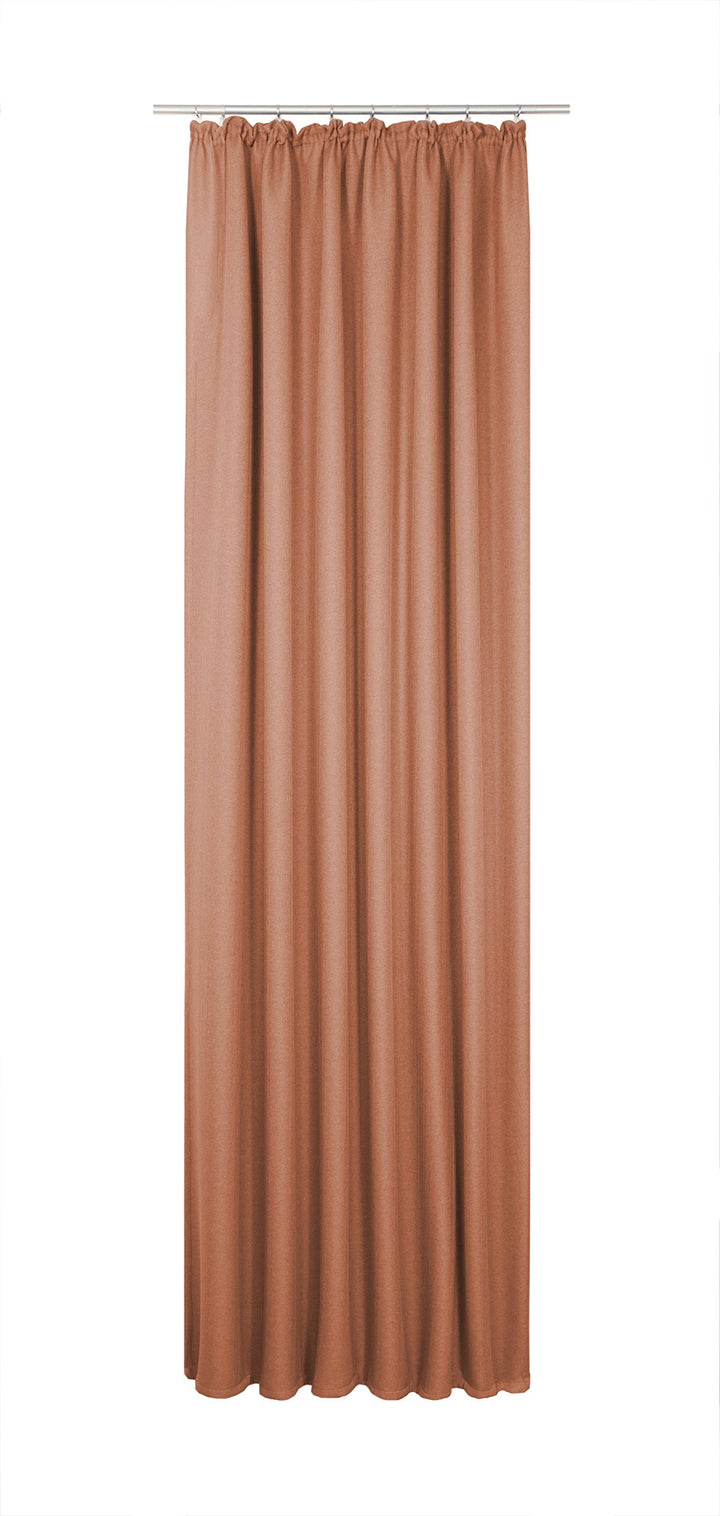 Wirth Fertigschal mit Kräuselband, Polyester, Terra, 255 x 132 cm 255 x 132 cm Terra, 255 x 132 cm T