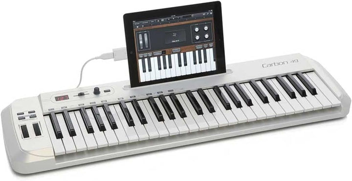 Samson Carbon 49 USB/MIDI Controller Masterkeyboard 49 Tasten inkl. Native Elements Software, Schwar