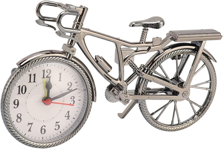 JTLB Fahrrad-Schreibtischuhr – Klassische Vintage Retro altmodische dekorative Metall-Antik-Fahrrad-