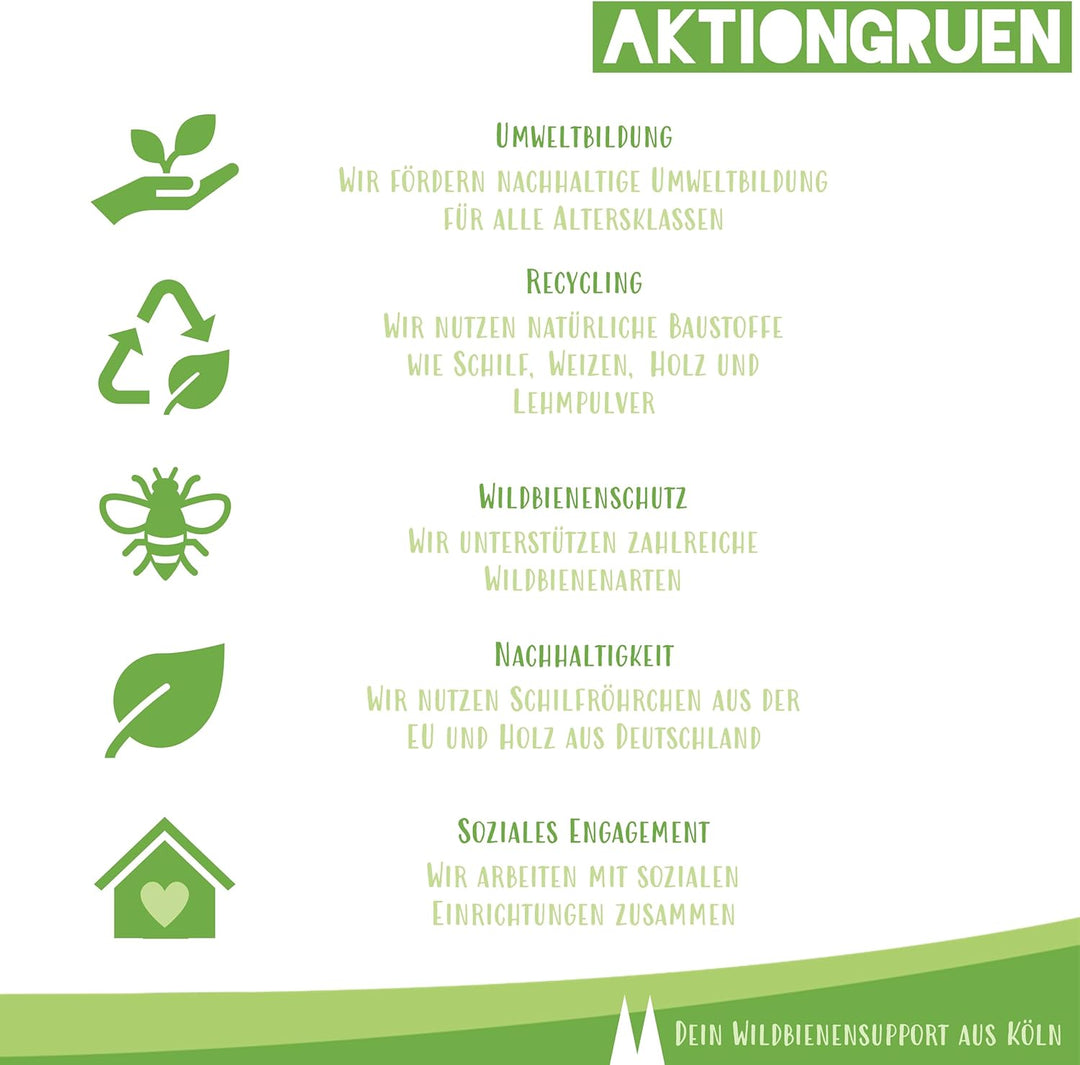Reparaturset - Schilfröhrchen für Insektenhotels inkl. Lehmpulver, ca. 100 Stück, Länge 8 cm, Durchm