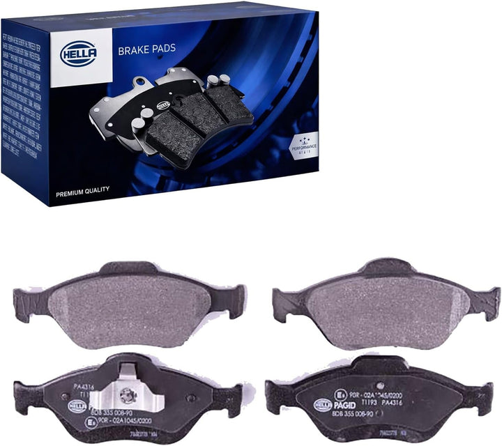 HELLA PAGID 8DB 355 008-901 Bremsbelagsatz - T1193 - Dicke/Stärke: 18.8mm - Bremssystem: Teves - nic